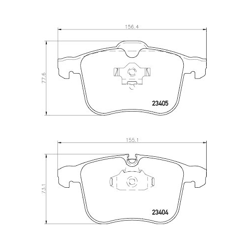 HELLA Bremsbelagsatz, Scheibenbremse 8DB 355 009-431
