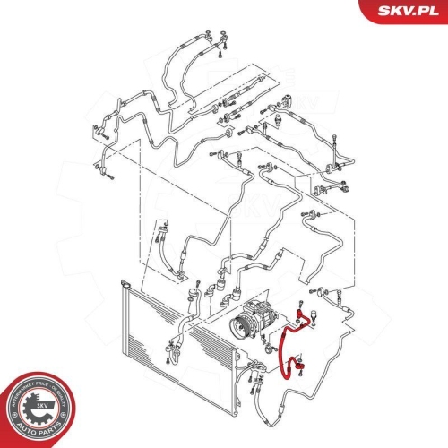 ESEN SKV Hochdruck-/Niederdruckleitung, Klimaanlage 43SKV579