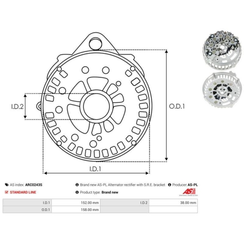 AS-PL Gleichrichter, Generator AS ARC0243S