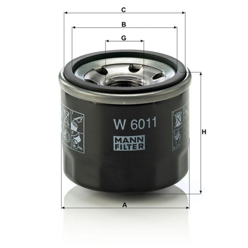 MANN-FILTER &Ouml;lfilter W 6011