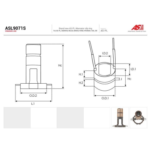 AS-PL Schleifring, Generator AS ASL9071S