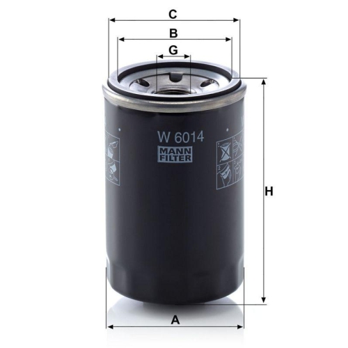 MANN-FILTER &Ouml;lfilter W 6014