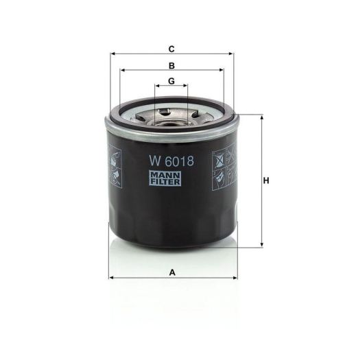MANN-FILTER &Ouml;lfilter W 6018