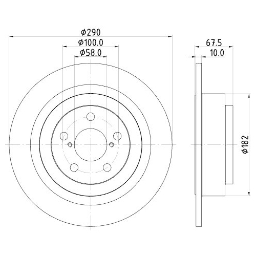 HELLA Bremsscheibe 8DD 355 113-791