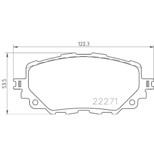 HELLA Bremsbelagsatz, Scheibenbremse 8DB 355 024-821