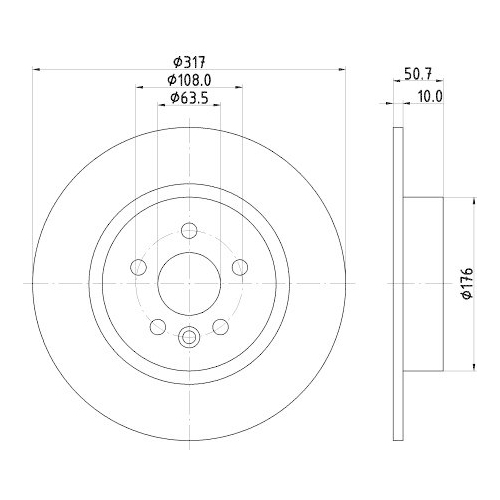 HELLA Bremsscheibe PRO High Carbon 8DD 355 131-851