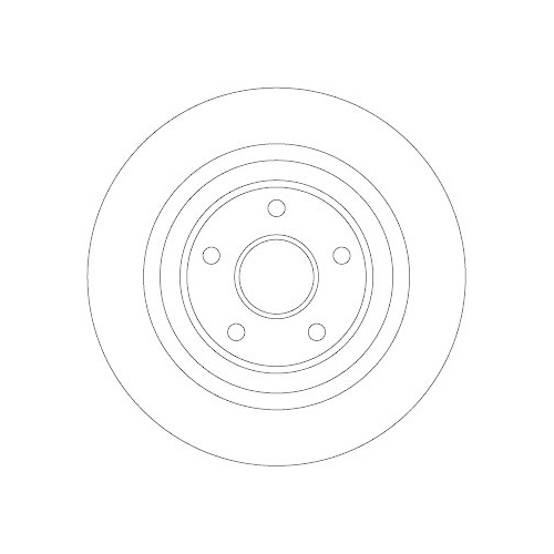 TRW Bremsscheibe TRW SINGLE DF4413BS