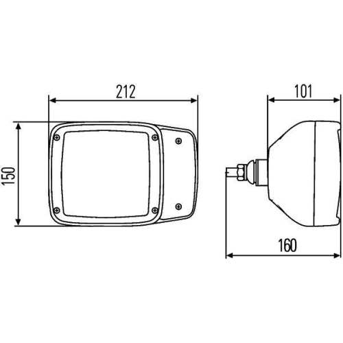 HELLA Hauptscheinwerfer 1SA 996 120-451