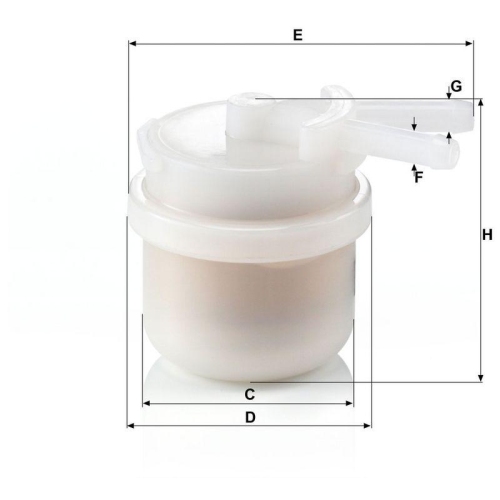 MANN-FILTER Kraftstofffilter WK 42/10