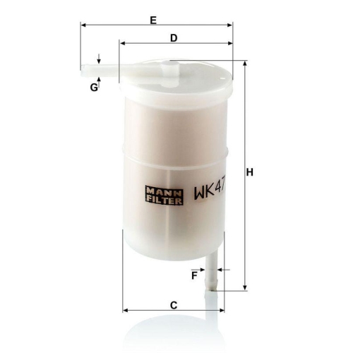 MANN-FILTER Kraftstofffilter WK 47