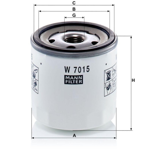 MANN-FILTER &Ouml;lfilter W 7015