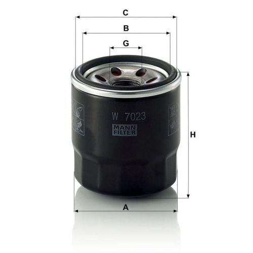 MANN-FILTER &Ouml;lfilter W 7023
