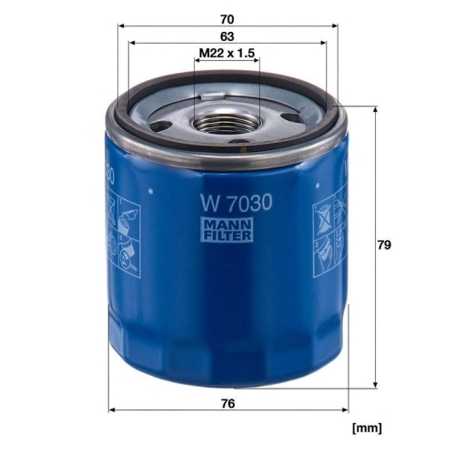 MANN-FILTER &Ouml;lfilter W 7030