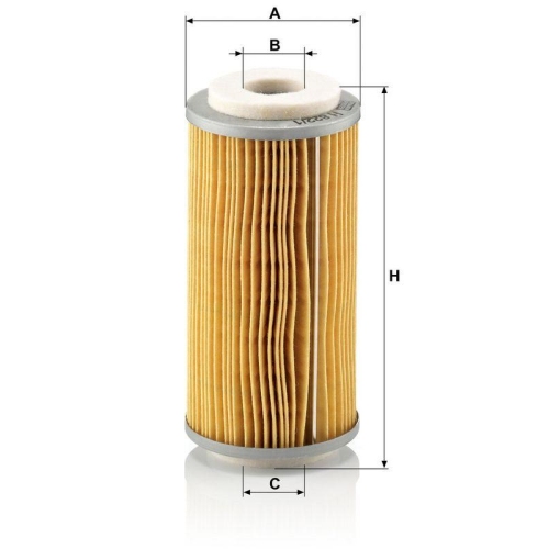 MANN-FILTER Kraftstofffilter H 822/1 x