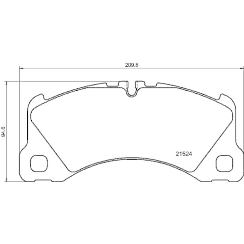 HELLA Bremsbelagsatz, Scheibenbremse 8DB 355 040-051