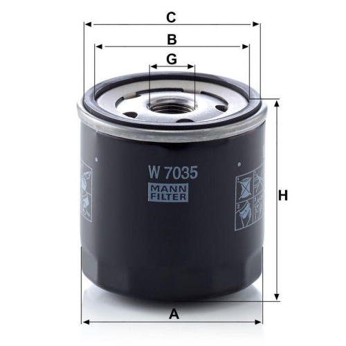MANN-FILTER &Ouml;lfilter W 7035
