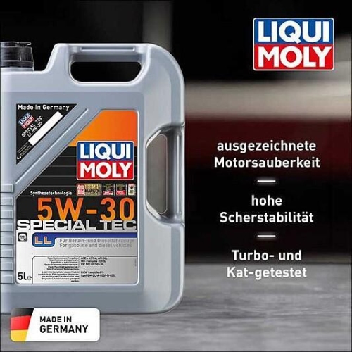 Liqui Moly Motoröl Special Tec LL, 5W-30, 20-Liter 4 x 5 Liter - Art.Nr. 1193