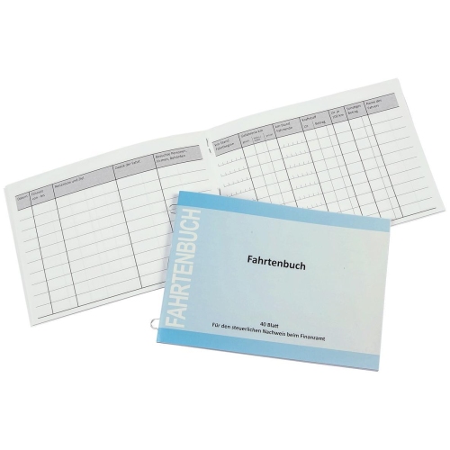 Fahrtenbuch mit 44 Seiten, Format DIN A6 quer EICHNER 9036-00180
