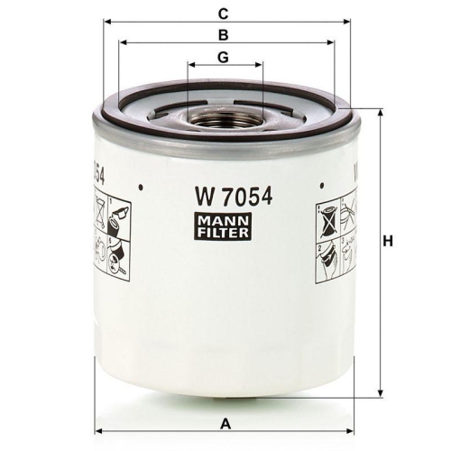MANN-FILTER &Ouml;lfilter W 7054
