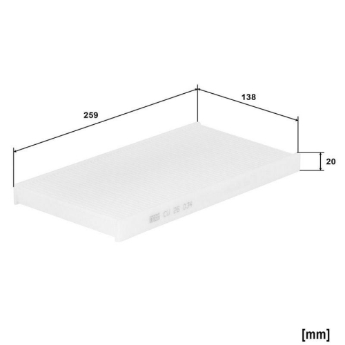MANN-FILTER Filter, Innenraumluft CU 26 034-2