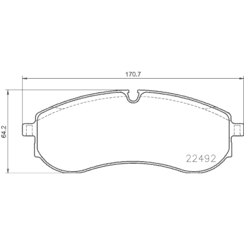 HELLA Bremsbelagsatz, Scheibenbremse 8DB 355 039-531