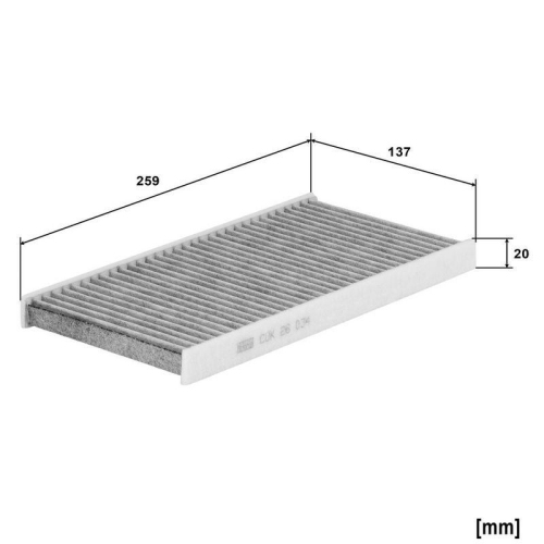 MANN-FILTER Filter, Innenraumluft CUK 26 034-2