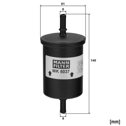 MANN-FILTER Kraftstofffilter WK 5037