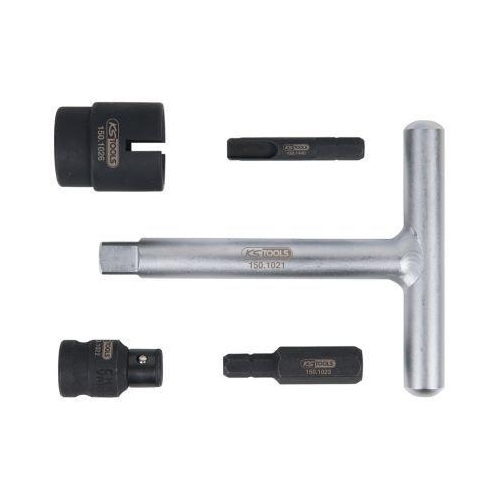 KS Tools Steckschl&uuml;sseleinsatz-Set, &Ouml;lablassschraube mit T-Griff 150.1020