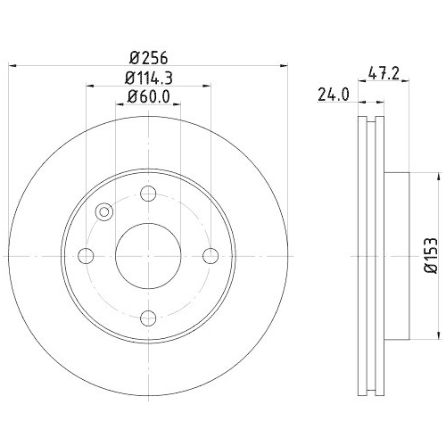 HELLA Bremsscheibe 8DD 355 111-361