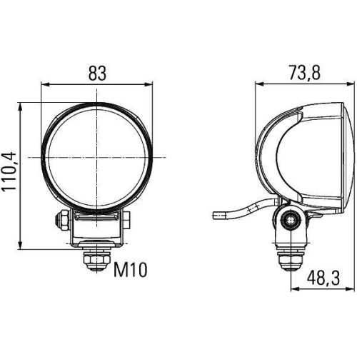 HELLA Arbeitsscheinwerfer 1G0 996 476-241