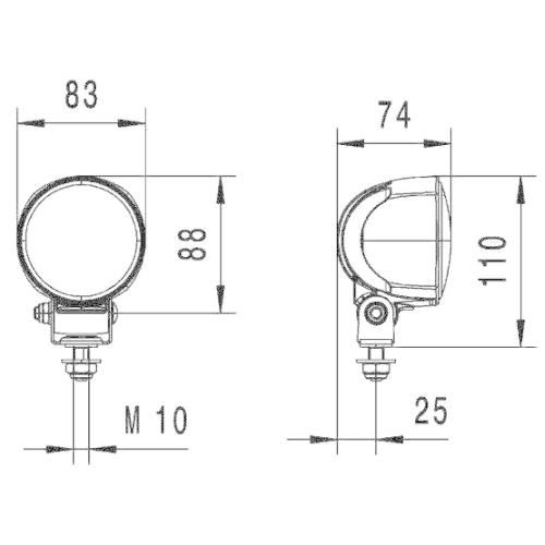 HELLA Arbeitsscheinwerfer 1G0 996 576-001