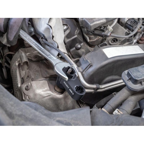 HAZET Abgassonden Einsatz 1/2 Zoll Doppel-4k. hohl Au&szlig;en 6k. SW 19 mm 4680-9