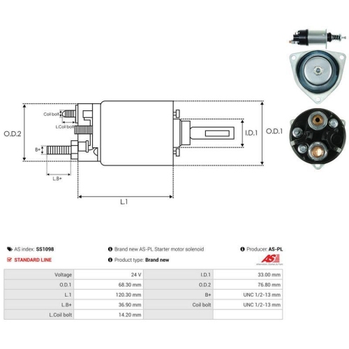 AS-PL Magnetschalter, Starter AS SS1098
