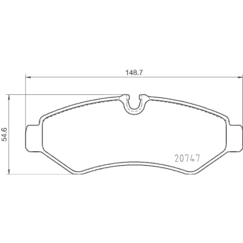 HELLA Bremsbelagsatz, Scheibenbremse 8DB 355 036-861