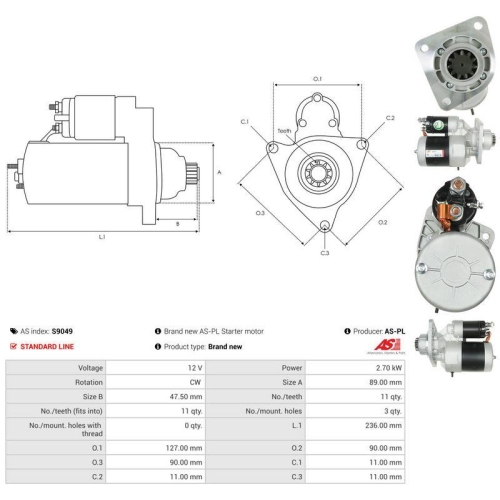 AS-PL Starter AS S9049