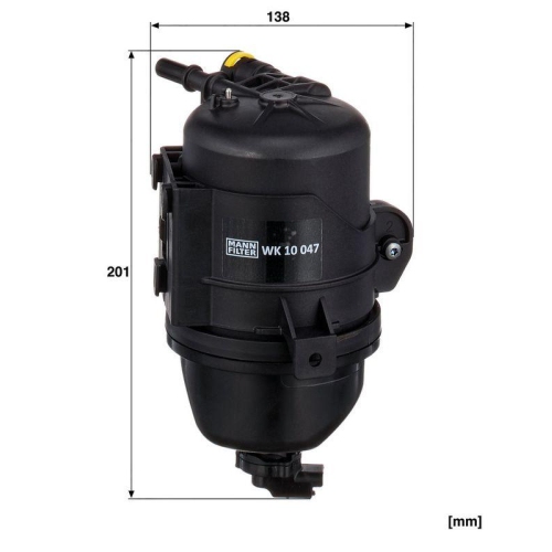 MANN-FILTER Kraftstofffilter WK 10 047