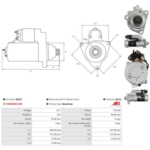 AS-PL Starter AS S5227