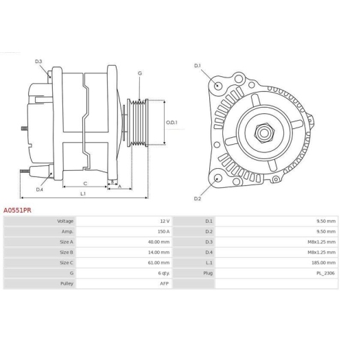 AS-PL Generator Wiederaufbereitet AS-PL