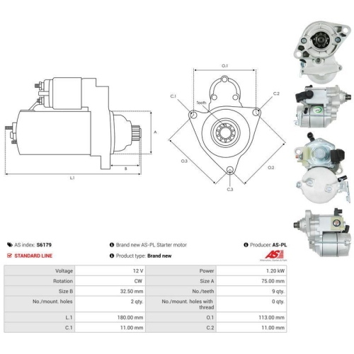 AS-PL Starter AS S6179