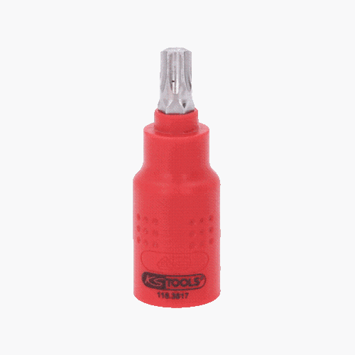 3/8 Zoll Isolierte Bit-Stecknuss Torx, T45, 60mm KS TOOLS 118.3817