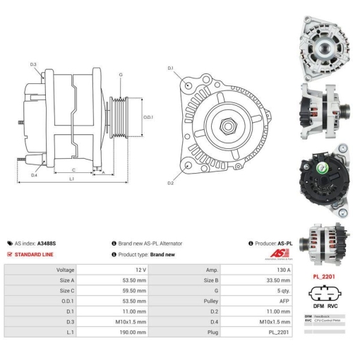 AS-PL Generator AS A3488S