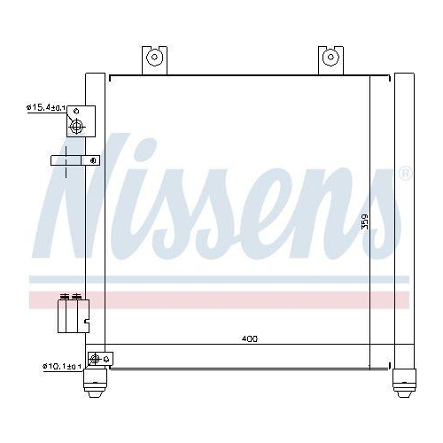 NISSENS Kondensator, Klimaanlage 94739