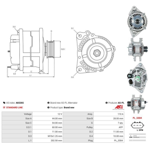 AS-PL Generator AS A6526S
