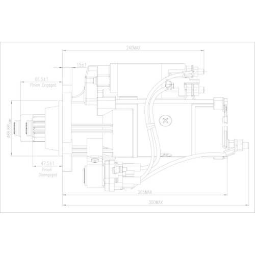 BOM-Prestolite Starter M90R3538SE