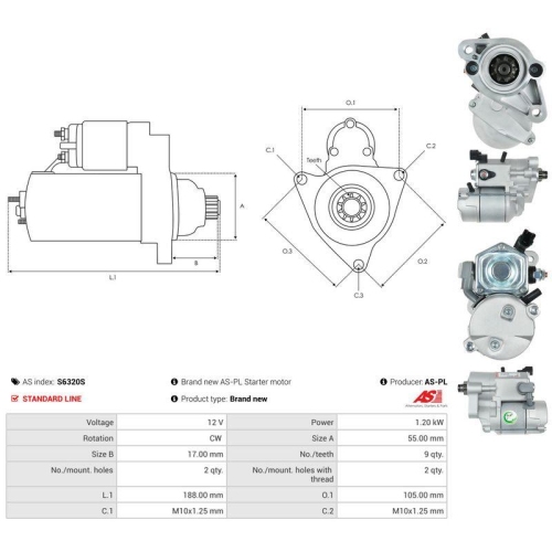 AS-PL Starter AS S6320S