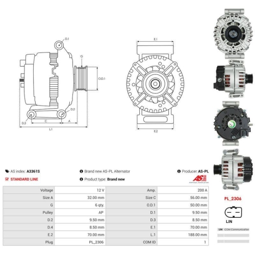 AS-PL Generator AS A3361S