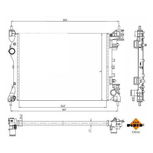 NRF K&uuml;hler, Motork&uuml;hlung Economy Class 53834A