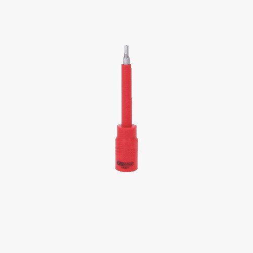 3/8 Zoll Isolierte Bit-Stecknuss Innensechskant, 4mm, 122mm lang KS TOOLS