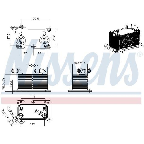 NISSENS &Ouml;lk&uuml;hler, Motor&ouml;l 91368
