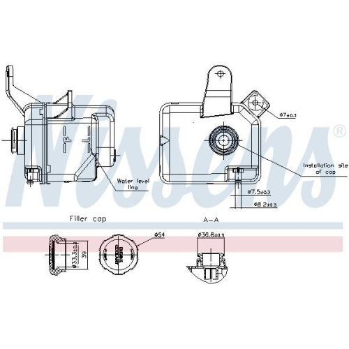 NISSENS Ausgleichsbeh&auml;lter, K&uuml;hlmittel ** FIRST FIT ** 996427